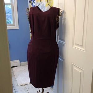 NWT! Burgundy sleeveless Calvin Klein dress